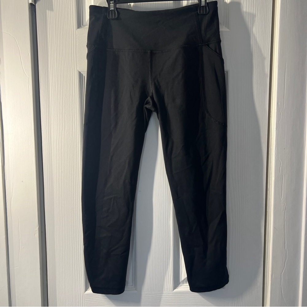 Victoria's Secret Sport Knockout Leggings Womens S Black Mesh Side Pockets